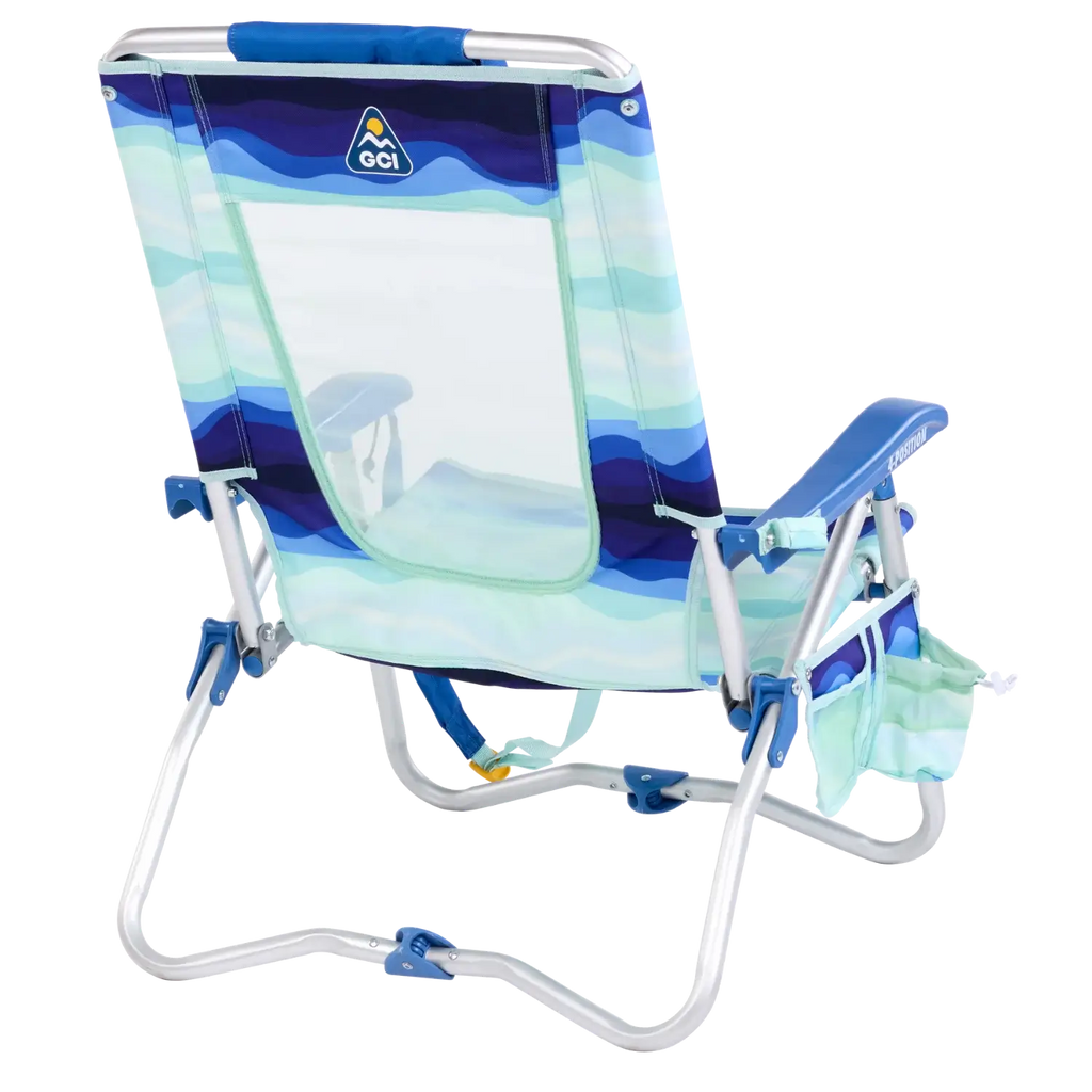 Low-Profile Bi-Fold Beach Chair - Choice 601 - Rust-Resistant Aluminum Sand-Friendly Lounge Chair Detail
