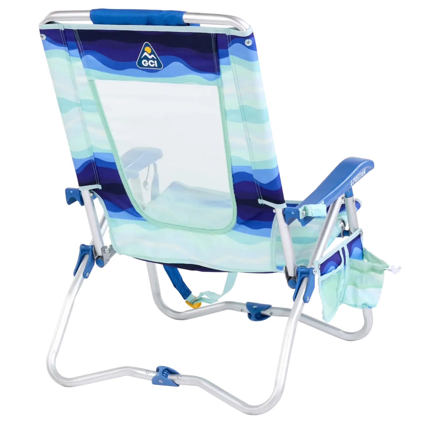 Low-Profile Bi-Fold Beach Chair - Choice 601 - Rust-Resistant Aluminum Sand-Friendly Lounge Chair Detail