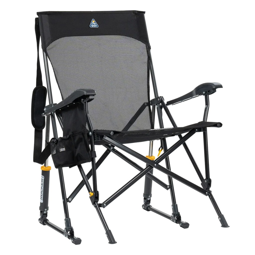 Heavy-Duty Freestyle BreezeRocker - Choice 504 - RoadTrip Rocker Smooth Motion Camp Chair - Black