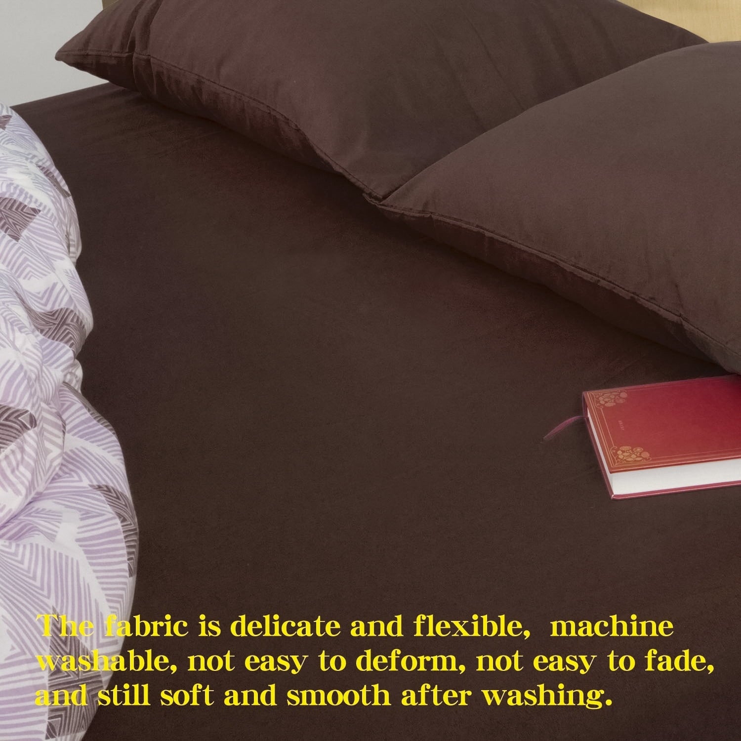 Wrinkle-Resistant Premium 1800 Series Microfiber Queen Fitted Sheet with Deep Pocket, Ultra Soft and Breathable Fitted Bed Sheet, 60x80... - Premium Ultra-Soft Pillowcase Pair for Sleeping Detail