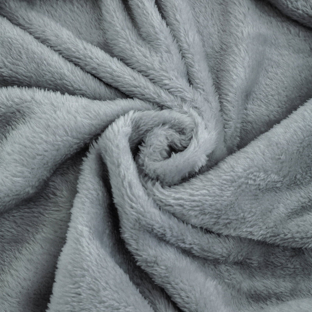 Decorative Knitted Super Soft Plush Blanket, Gray, Twin, Adult/Teen - Cozy Fleece Throw Blanket for Couch & Bed Detail