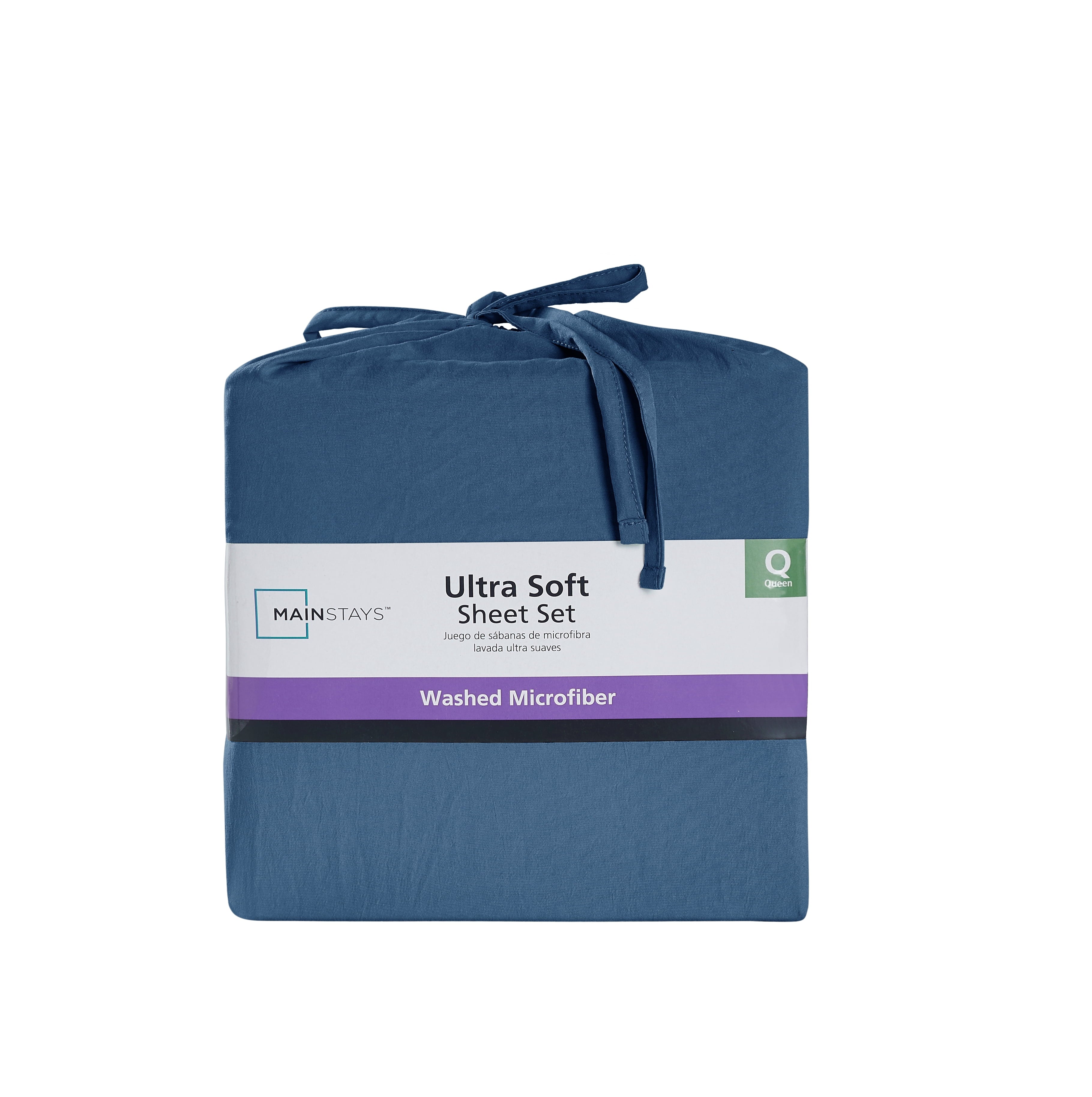 Ultra-Soft Ultra Soft Microfiber Bed Sheet Set, Twin-XL, Indigo, 3 Piece - Cooling Hotel Quality Bedding Sheets and Pillowcases Detail