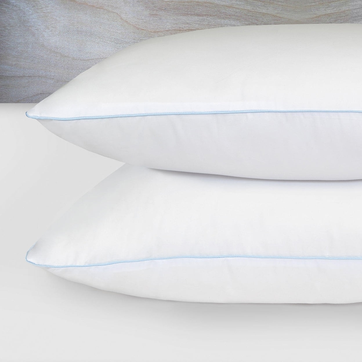 Ergonomic Memory Foam Comfy Sleep Eco-Friendly Bed Pillow Standard/Queen (2 Pk) - Decorative Throw Pillow Cushion for Sofa & Bed Detail