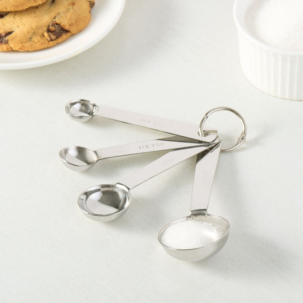 Innovative Kitchen Stainless Steel 4-Piece Nesting Measuring Spoons Set, Stainless Steel Finish - Kitchen Gadget Tool for Quick Food Prep Detail