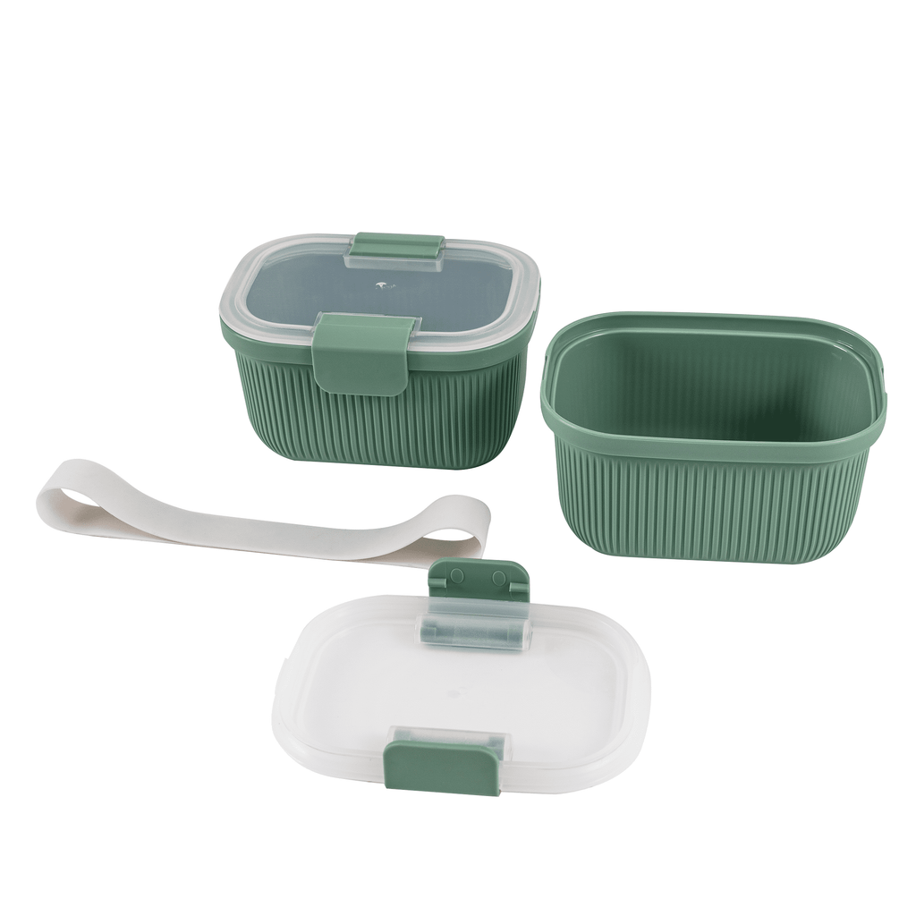 Sweet Treat Shaped Food Storage Snack Container, Plastic, Rectangle, Green, 19oz Capacity, Best Used for On-the-Go Snacks and Small Port... - Deliciously Soft Cupcake Sensory Glob Detail