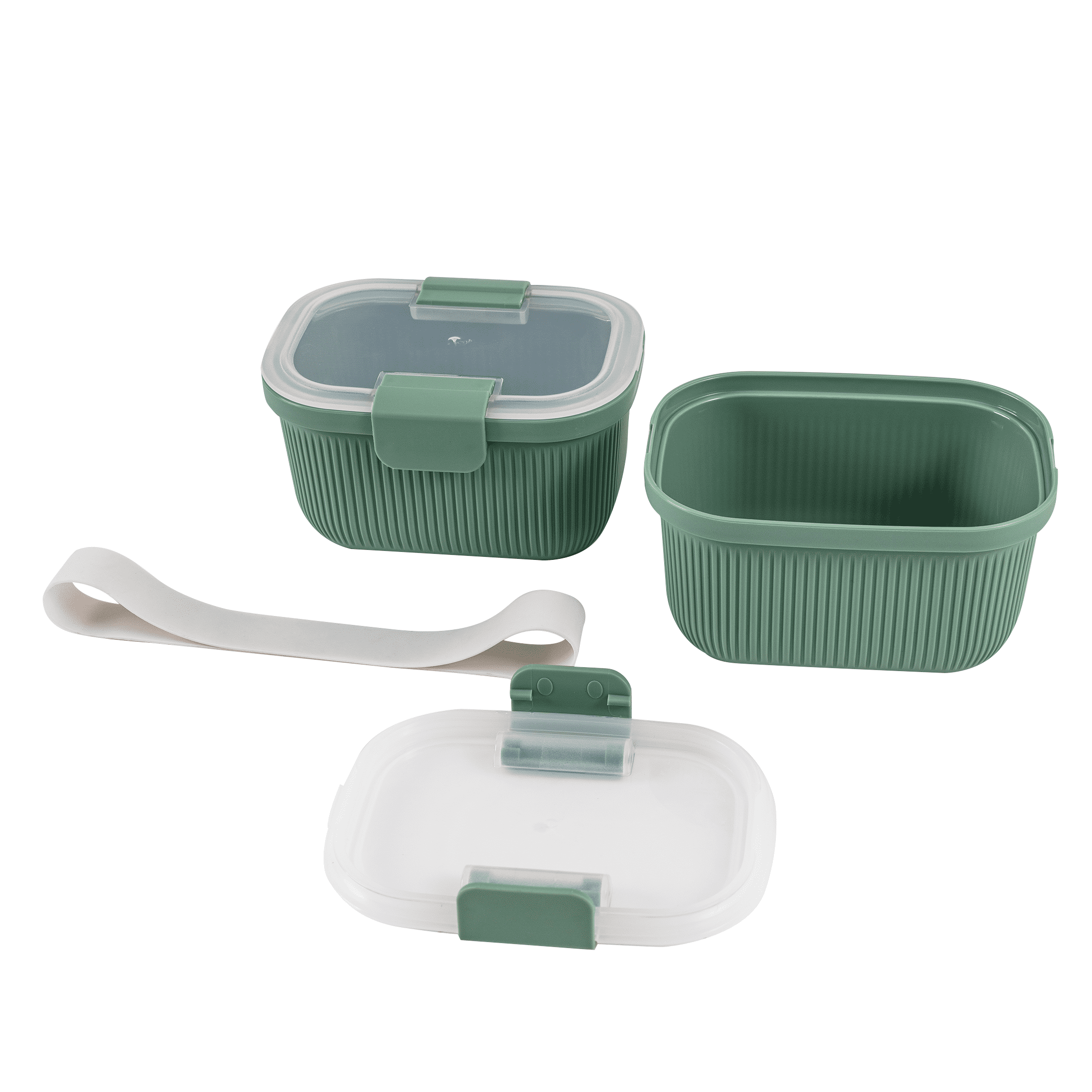 Sweet Treat Shaped Food Storage Snack Container, Plastic, Rectangle, Green, 19oz Capacity, Best Used for On-the-Go Snacks and Small Port... - Deliciously Soft Cupcake Sensory Glob Detail