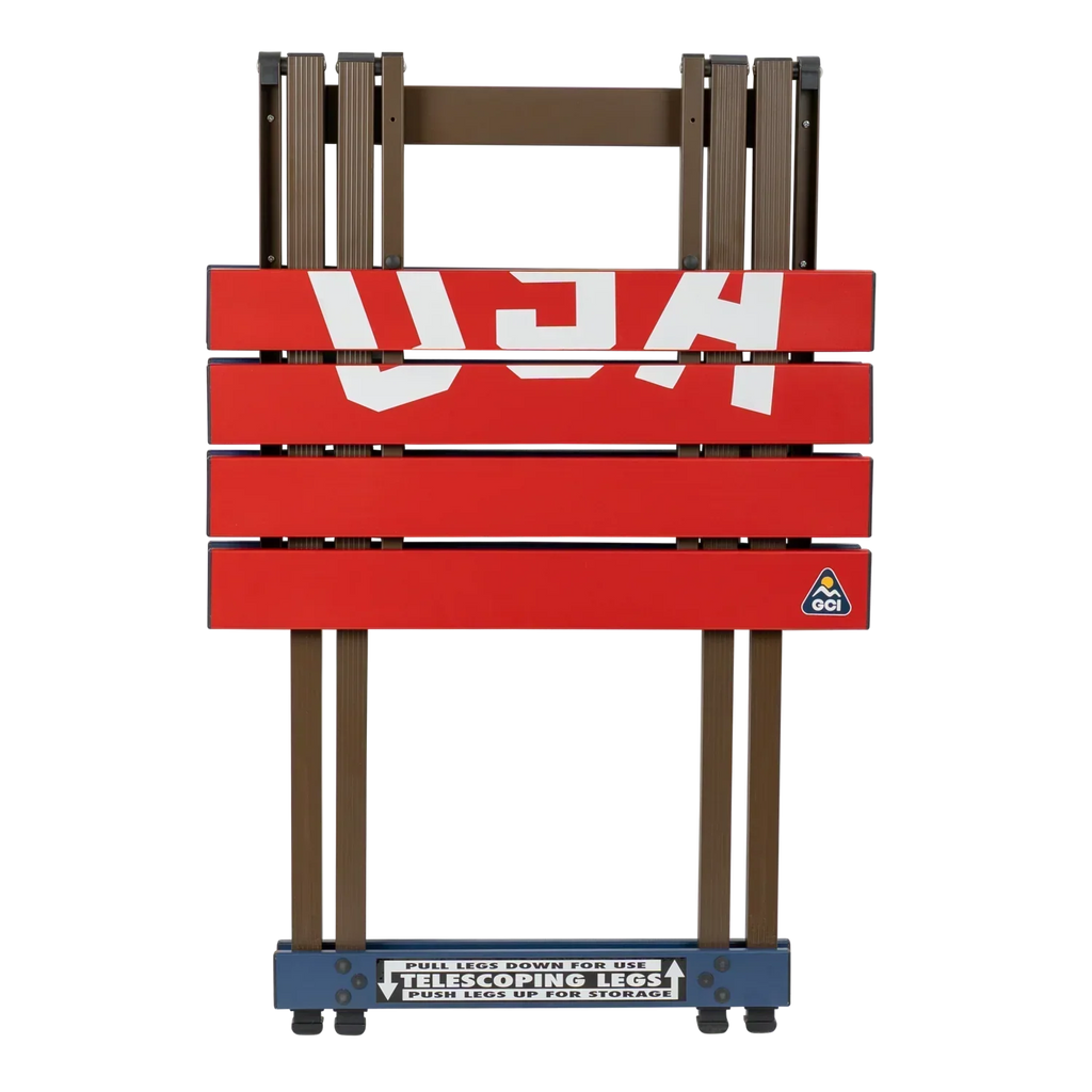 Multi-Functional Cook Compact Camp Table 20 - USA Anniversary Deluxe - Choice 757 - Multi-Functional Heavy-Duty Grilling Table Counter Detail