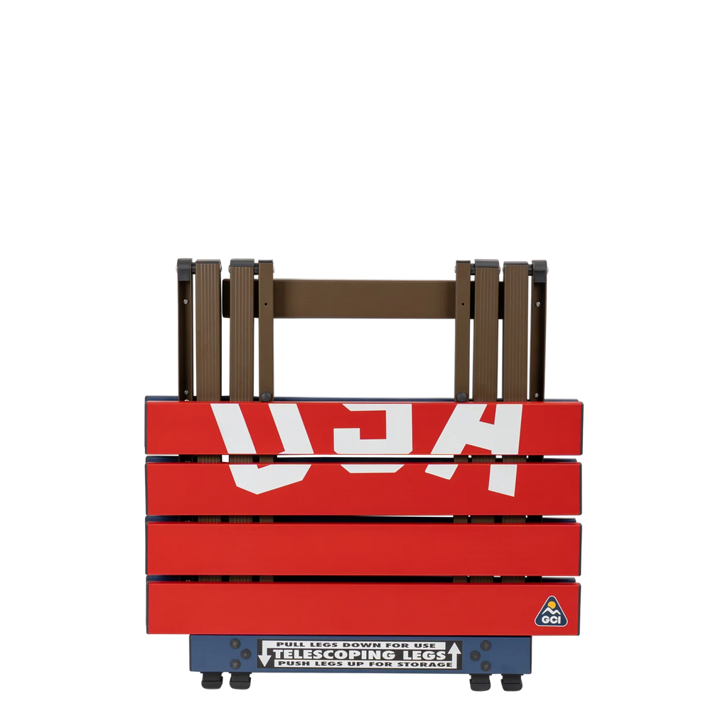 Multi-Functional Cook Compact Camp Table 20 - USA Anniversary Deluxe - Choice 757 - Multi-Functional Heavy-Duty Grilling Table Counter Detail