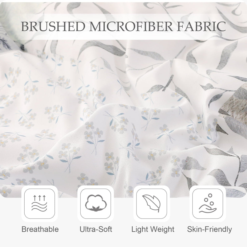 Hypoallergenic Cloud 3-Piece Patchwork King Size Comforter Set, Microfiber Bedding Down Alternative Comforter for All Seasons with 2 Pillo... - Luxurious Quilted Duvet Cover Set Detail