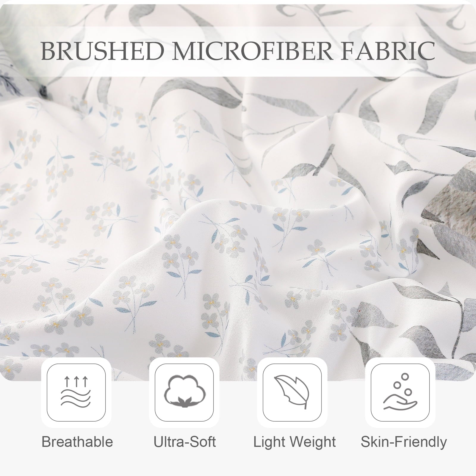 Hypoallergenic Cloud 3-Piece Patchwork King Size Comforter Set, Microfiber Bedding Down Alternative Comforter for All Seasons with 2 Pillo... - Luxurious Quilted Duvet Cover Set Detail