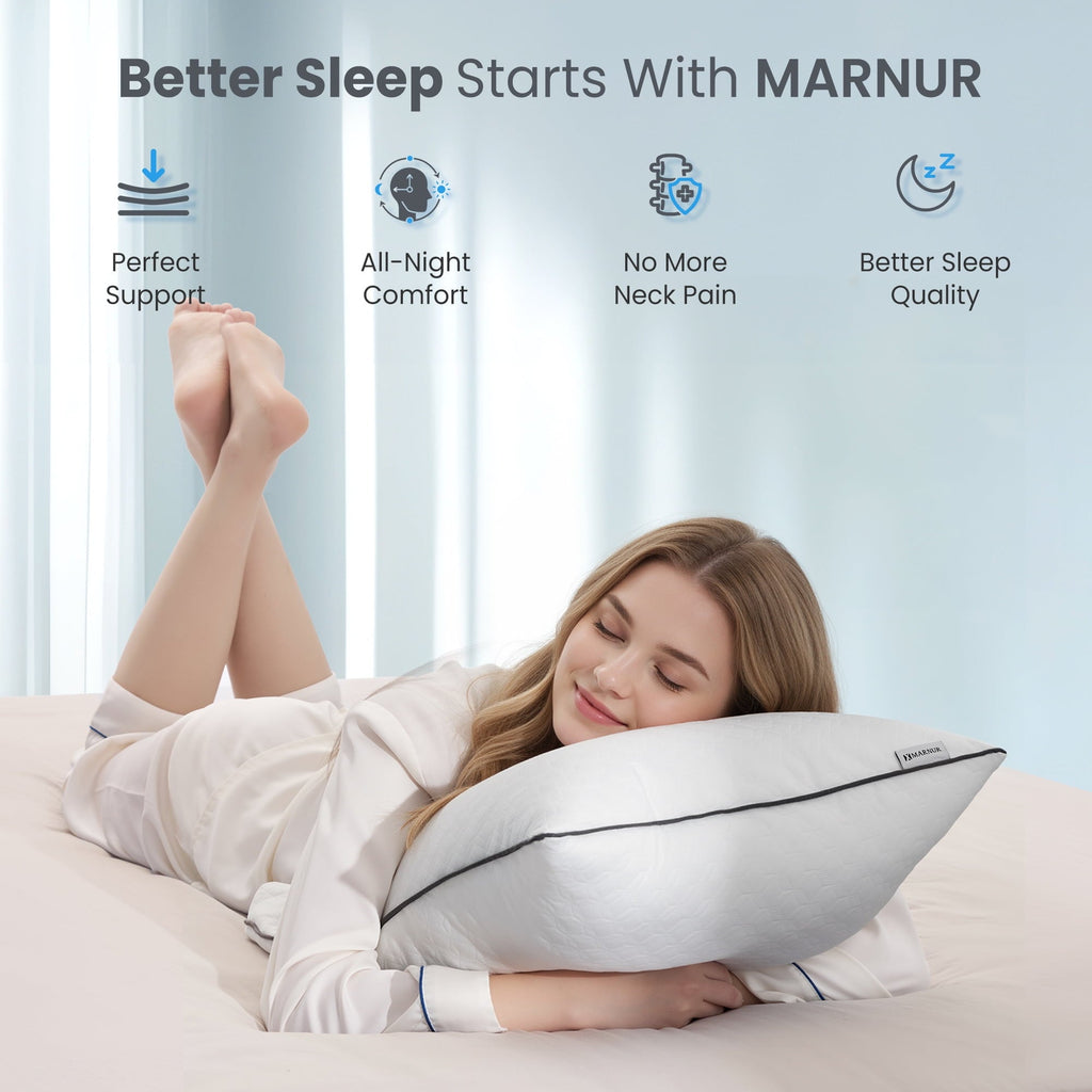 Hotel Collection Bed Pillows Hotel Collection Luxury Down Alternative Pillow for Beds 2 Pack, Medium Support for Side & Back Sleepers ... - Hotel Quality Plush Sleeping Pillows Detail