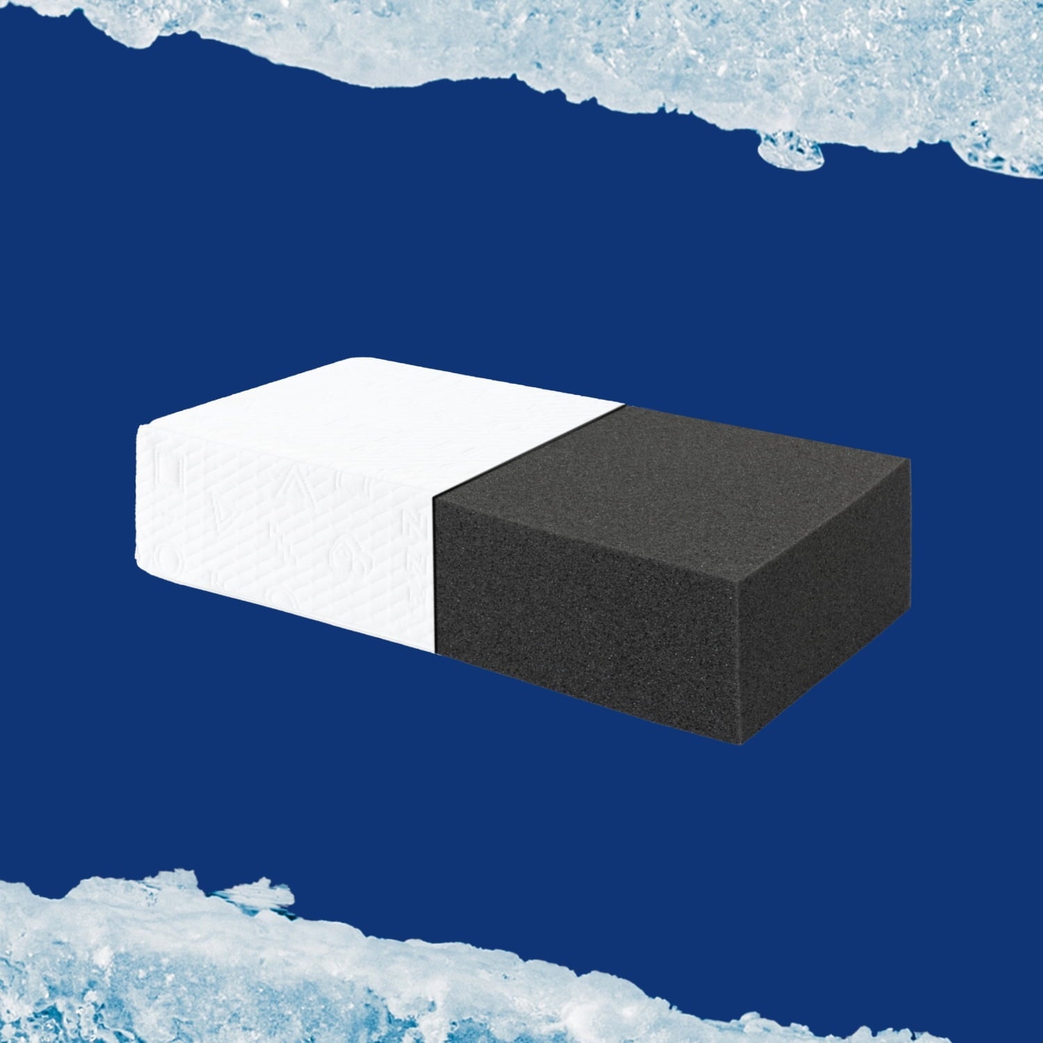 Hotel Collection (2 pack) Ice Cube Cooling Memory Foam Bed Pillow (1 Count) - Orthopedic Shredded Foam Bed Pillow Set Detail
