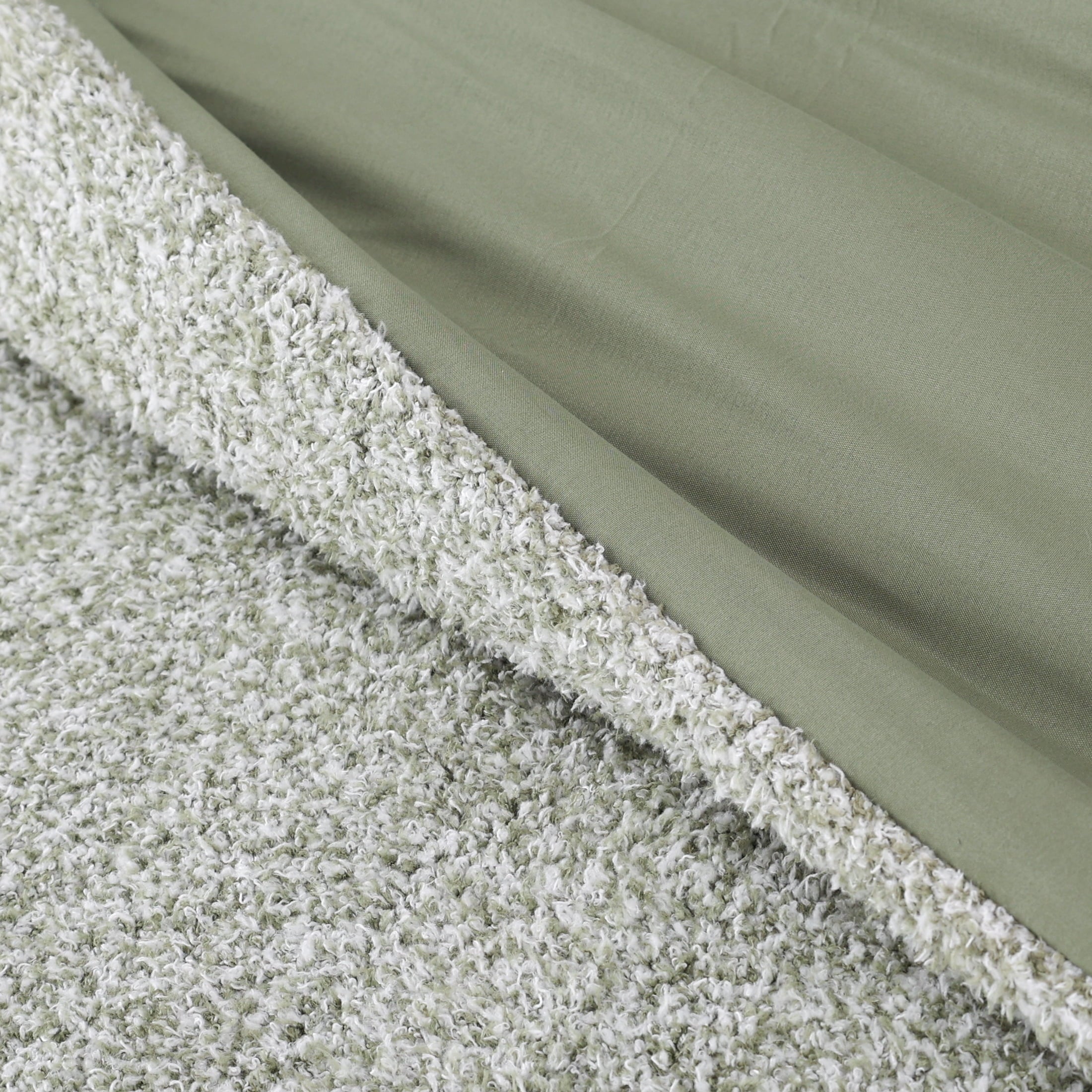 All-Season King, Comforter Set with Shams - Soft and Cozy, Green - Cloud-Like Soft Lightweight Bed Comforter Detail