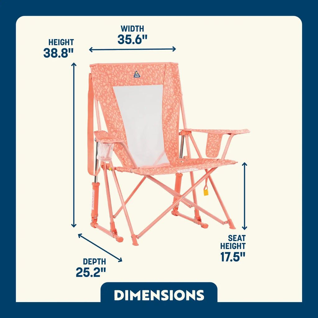 Smooth Motion Comfort Pro Rocker - Choice 375 - Patented Spring-Action Rocking Chair for Camping Detail