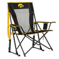 Luxury Camp College Comfort Pro Rocker - Iowa Hawkeyes - Choice 249 - Freestyle Rocker Portable Outdoor Folding Chair - Default Title
