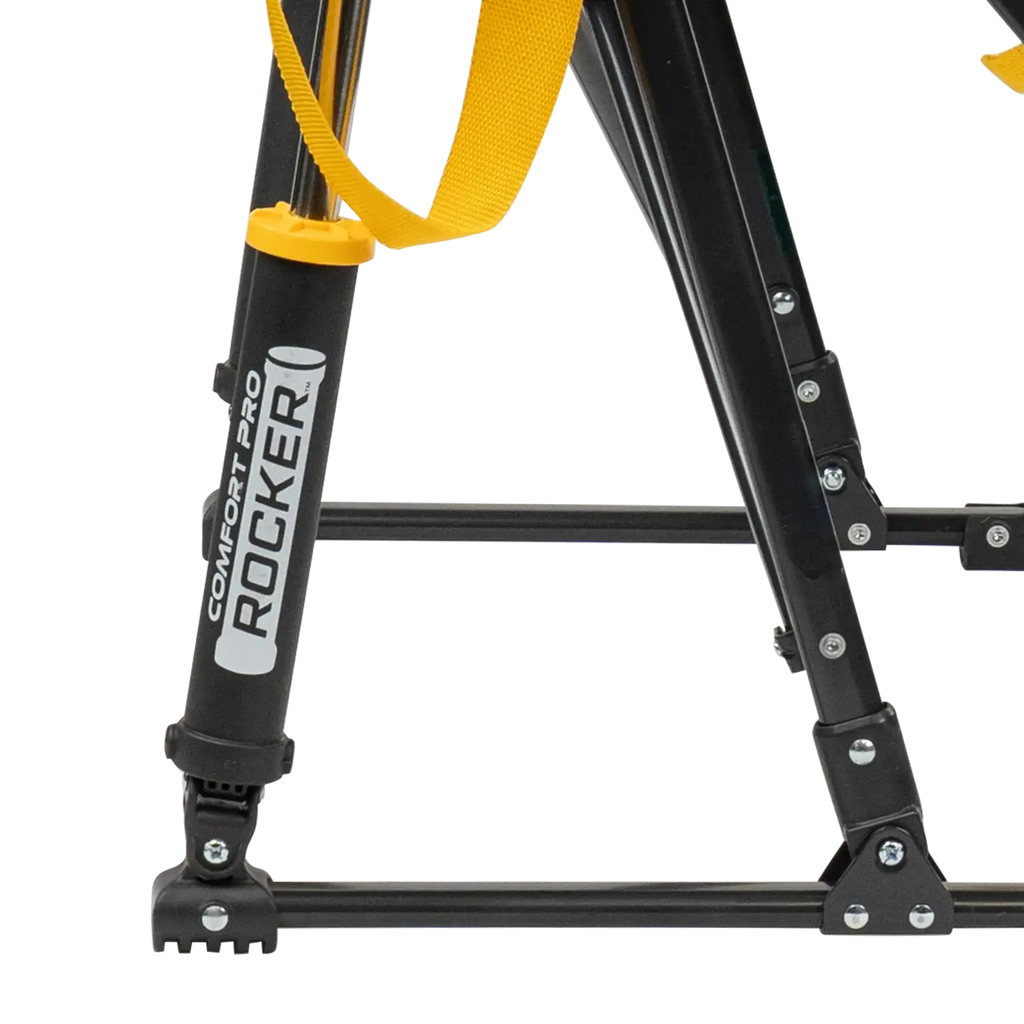 Luxury Camp College Comfort Pro Rocker - Iowa Hawkeyes - Choice 249 - Freestyle Rocker Portable Outdoor Folding Chair Detail