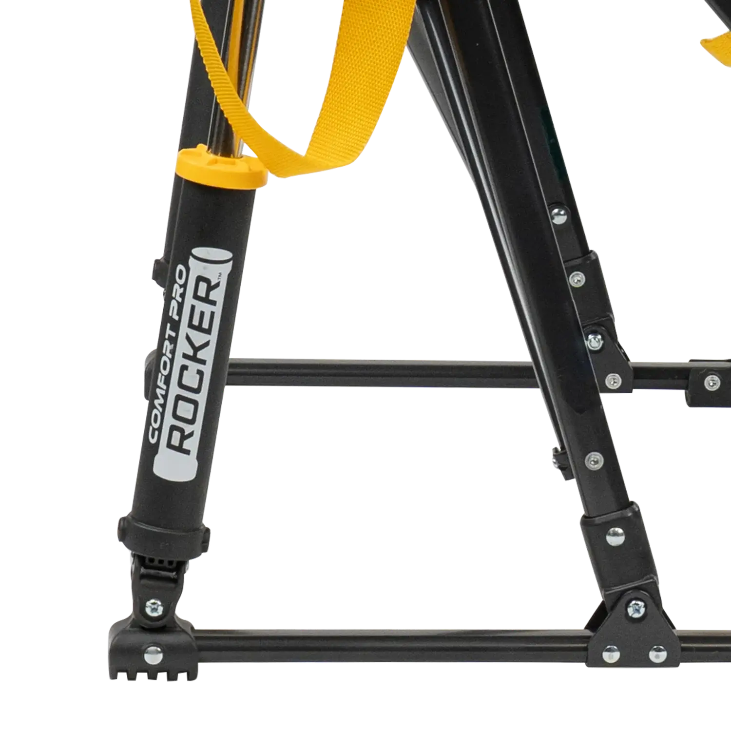 Luxury Camp College Comfort Pro Rocker - Iowa Hawkeyes - Choice 249 - Freestyle Rocker Portable Outdoor Folding Chair Detail