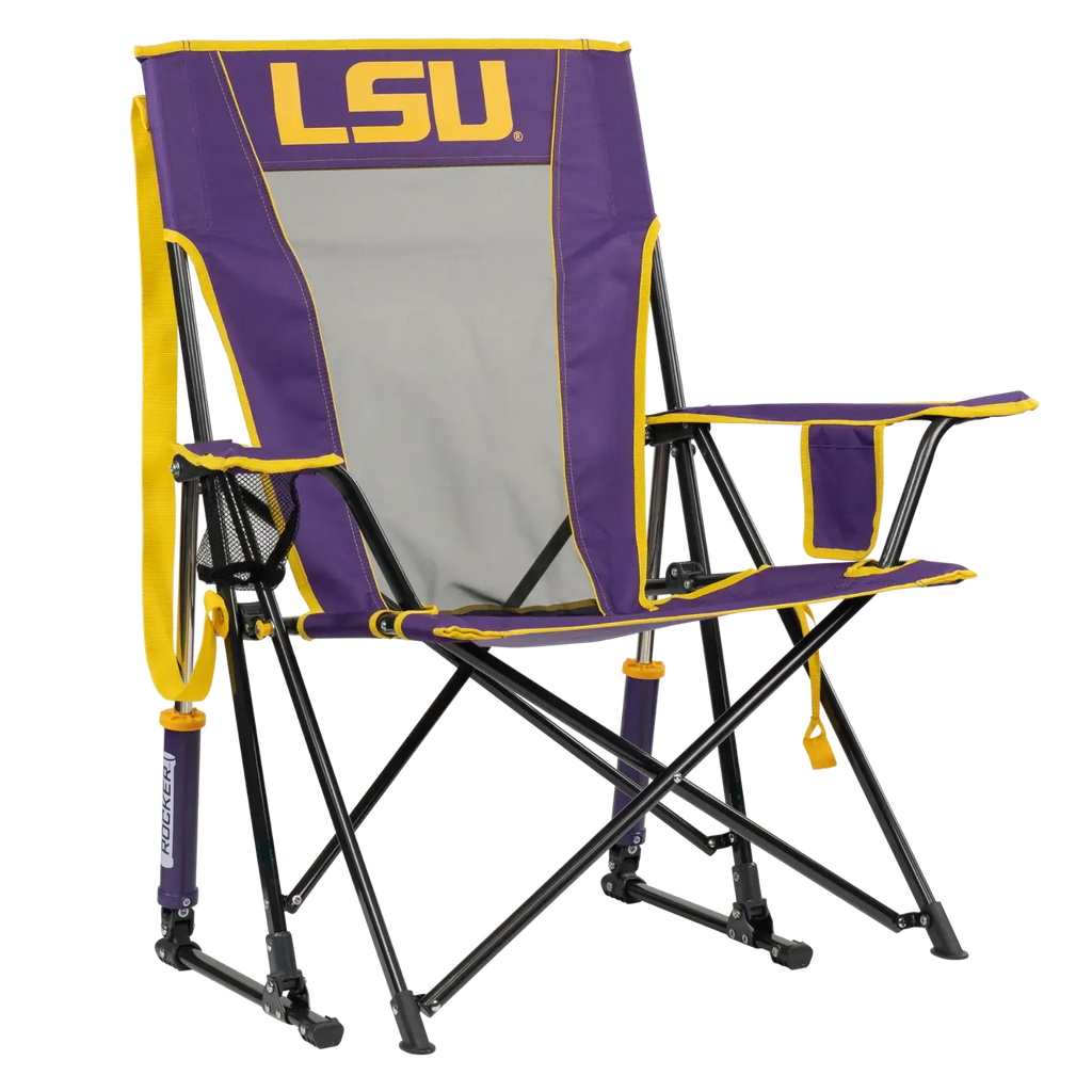 Smooth Motion College Comfort Pro Rocker - LSU Tigers - Choice 880 - RoadTrip Rocker Smooth Motion Camp Chair - Default Title