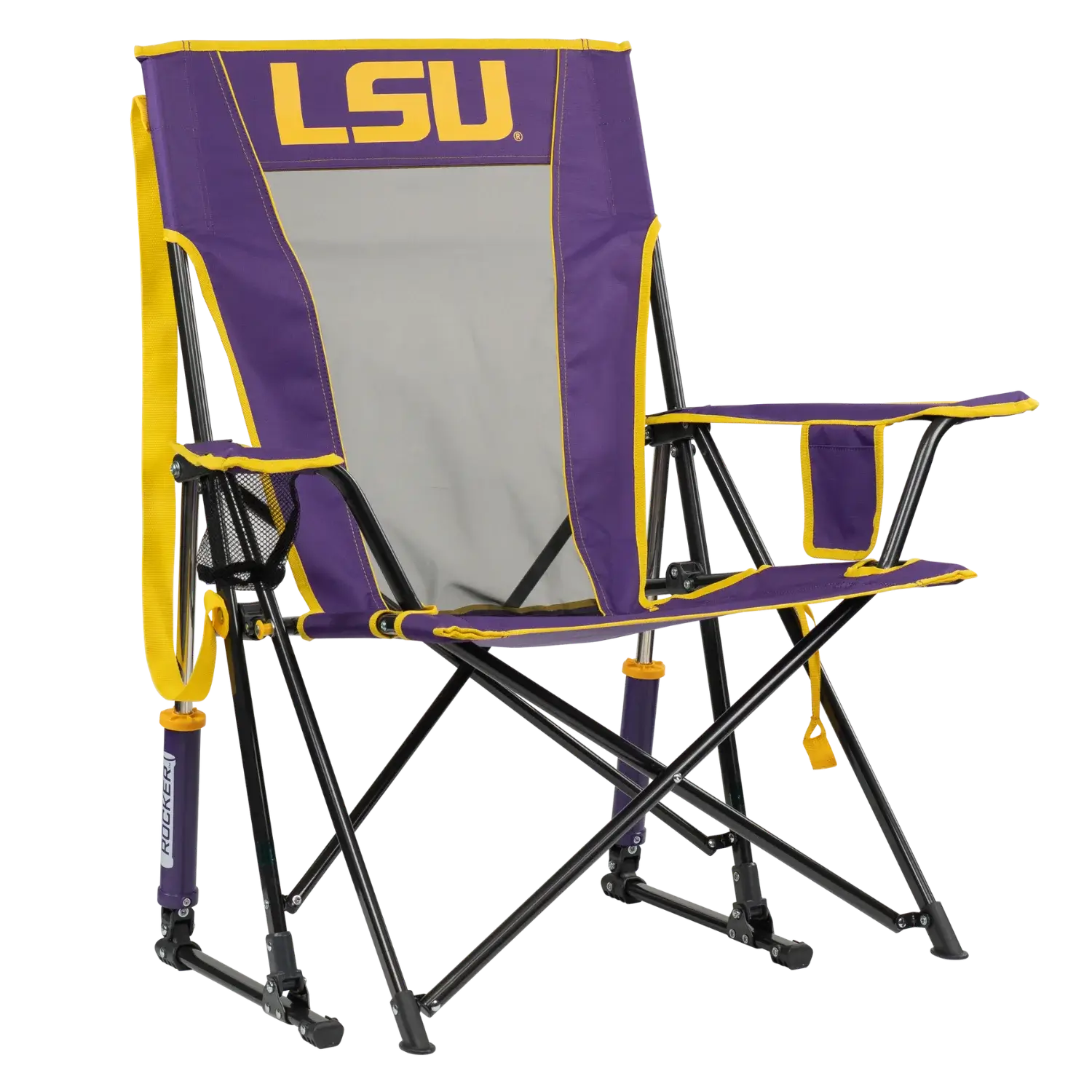 Smooth Motion College Comfort Pro Rocker - LSU Tigers - Choice 880 - RoadTrip Rocker Smooth Motion Camp Chair - Default Title
