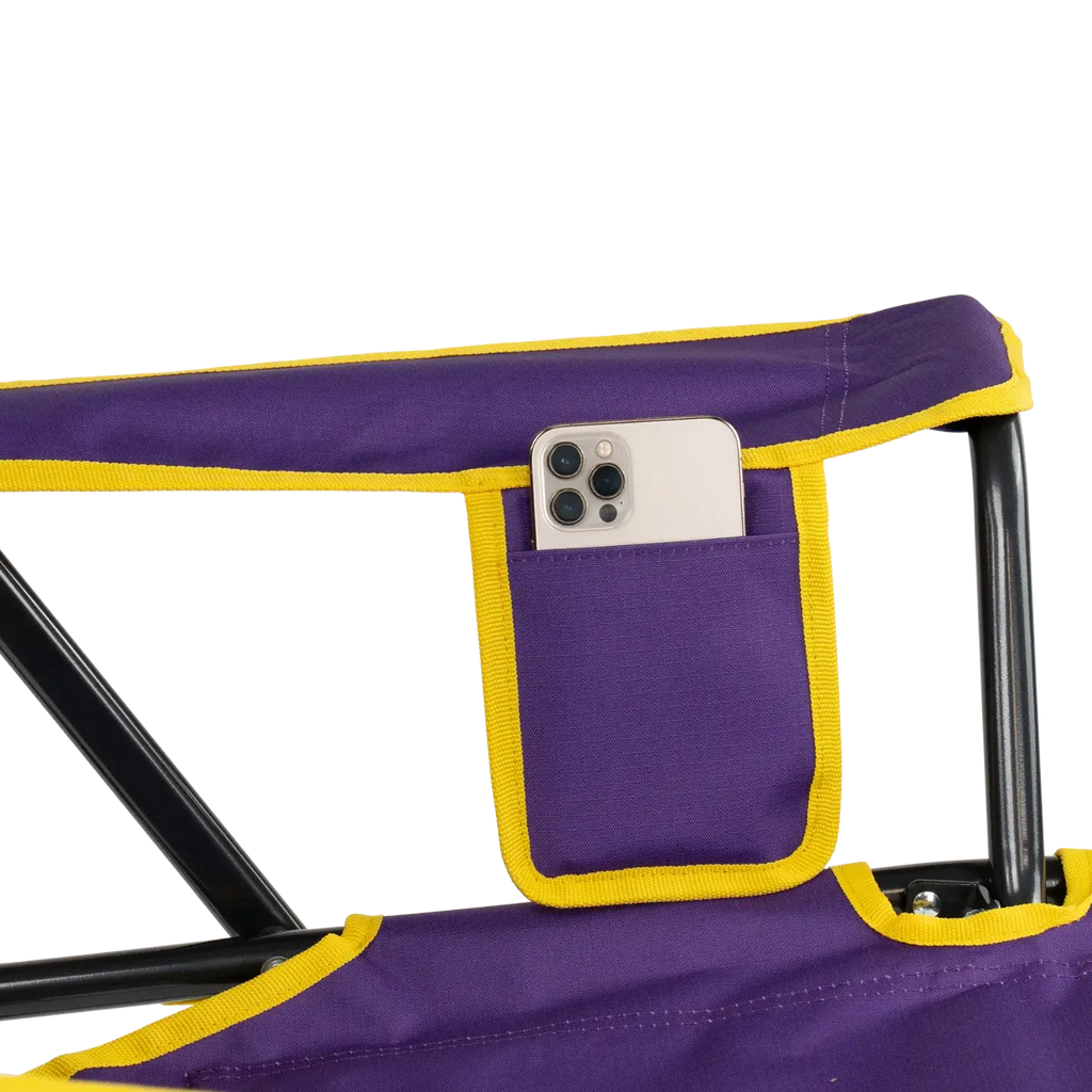 Smooth Motion College Comfort Pro Rocker - LSU Tigers - Choice 880 - RoadTrip Rocker Smooth Motion Camp Chair Detail