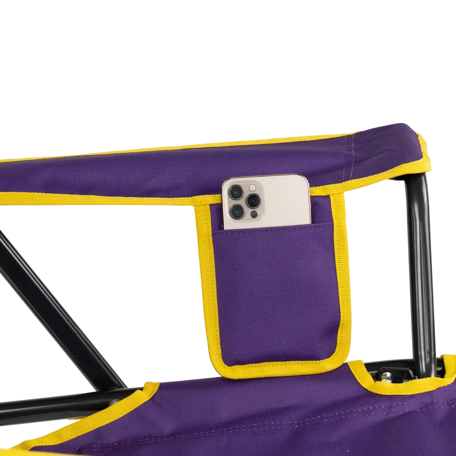 Smooth Motion College Comfort Pro Rocker - LSU Tigers - Choice 880 - RoadTrip Rocker Smooth Motion Camp Chair Detail