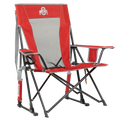 Premium All-Weather College Comfort Pro Rocker - Ohio State Buckeyes - Choice 676 - Patented Spring-Action Rocking Chair for Camping - Default Title