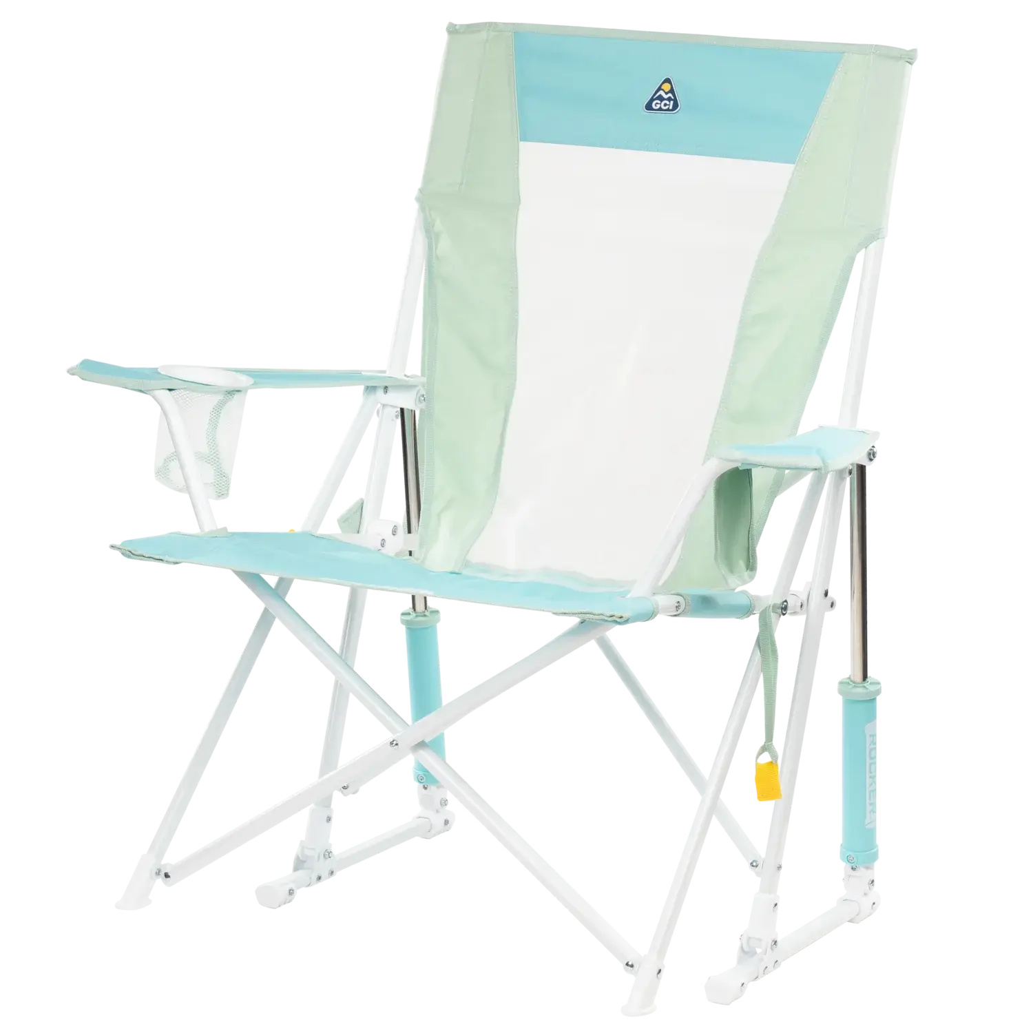 Smooth Motion Comfort Pro Rocker - Choice 375 - Patented Spring-Action Rocking Chair for Camping Detail