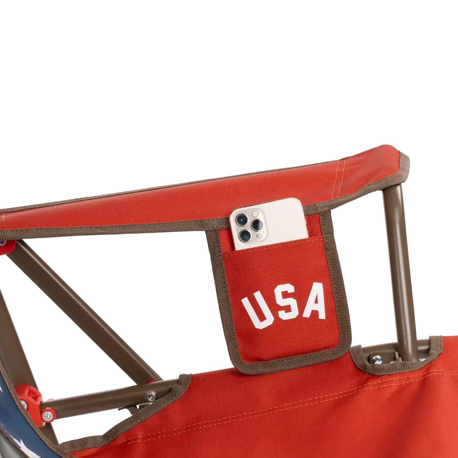Premium All-Weather Comfort Pro Rocker - USA Anniversary Deluxe - Choice 424 - Patented Spring-Action Rocking Chair for Camping Detail