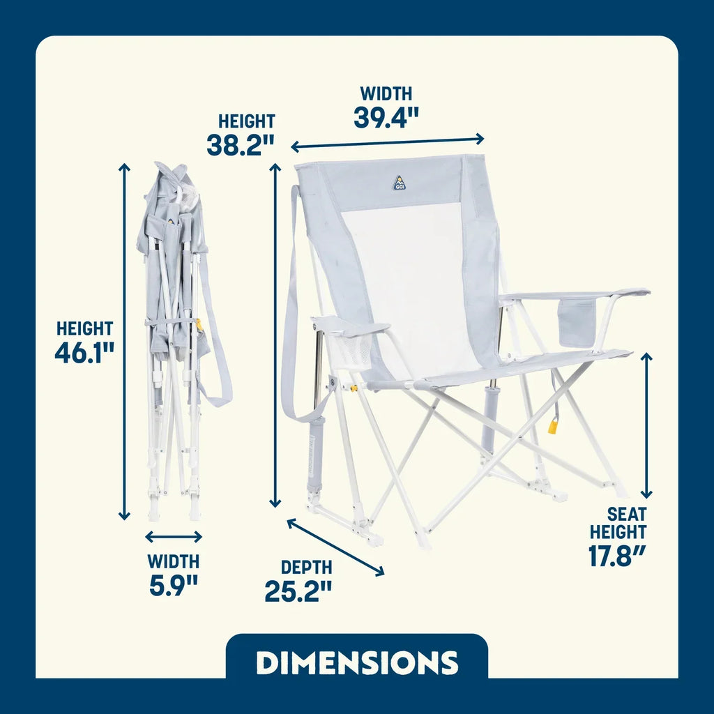 Heavy-Duty Freestyle Comfort Pro Rocker XL - Choice 107 - Freestyle Rocker Portable Outdoor Folding Chair Detail