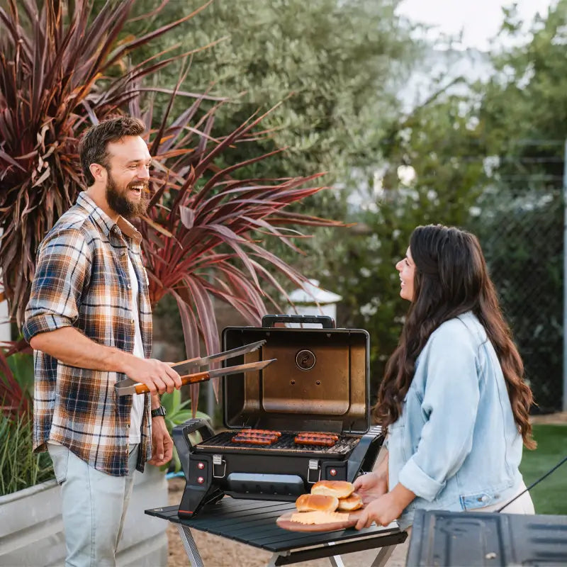Slim-Fold Compact Camp Table 25 - Choice 214 - Multi-Functional Heavy-Duty Grilling Table Counter Detail