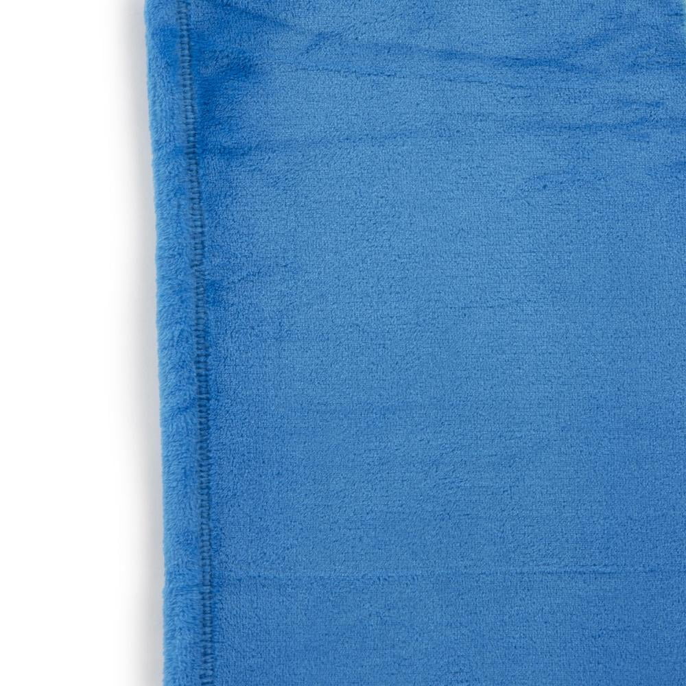 Reversible Sherpa Master Builder Kids Blue Silk Touch Throw Blanket 62" x 90" Ultra-Soft and Cozy - Lightweight Plush Warm Blanket for All Seasons Detail
