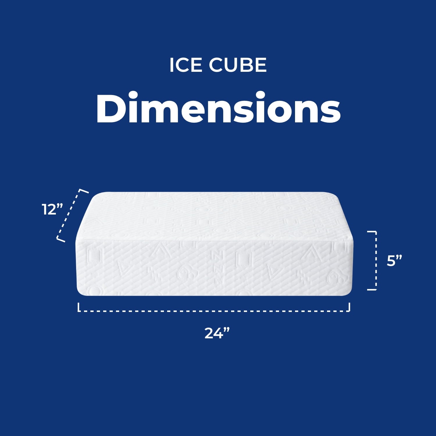 Hotel Collection (2 pack) Ice Cube Cooling Memory Foam Bed Pillow (1 Count) - Orthopedic Shredded Foam Bed Pillow Set Detail