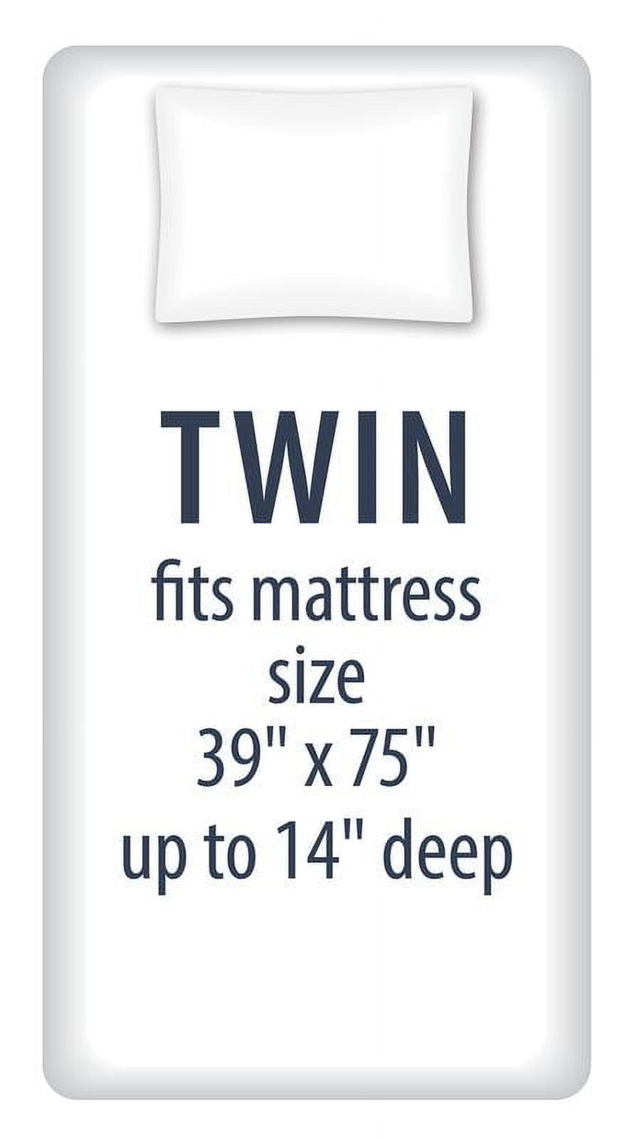 Breathable Luxury Kids Soft Microfiber Sheet Set, Gray, Twin, 3 Pieces - Breathable Egyptian Cotton Flat & Fitted Sheets Detail