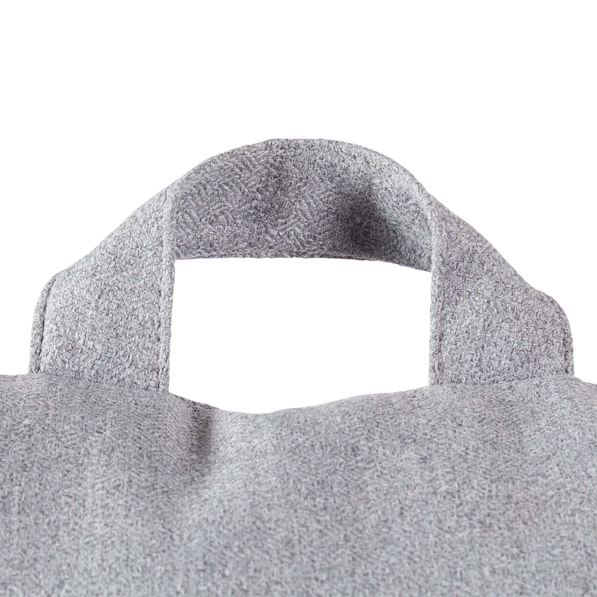 Ergonomic Memory Foam Jumbo Cement Gray Polyester Bed Rest Pillow - Ergonomic Memory Foam Pillow for Neck Pain Support Detail