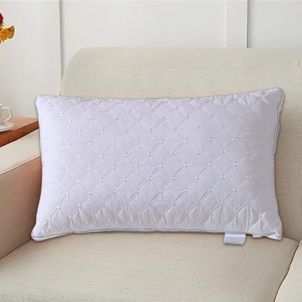 Ergonomic Memory Foam Hotel Grade Extra Soft Pillows Queen Size Set of 2 Supportive Bed Pillow for Back Side and Stomach Sleepers, Breathab... - Hotel Quality Plush Sleeping Pillows Detail