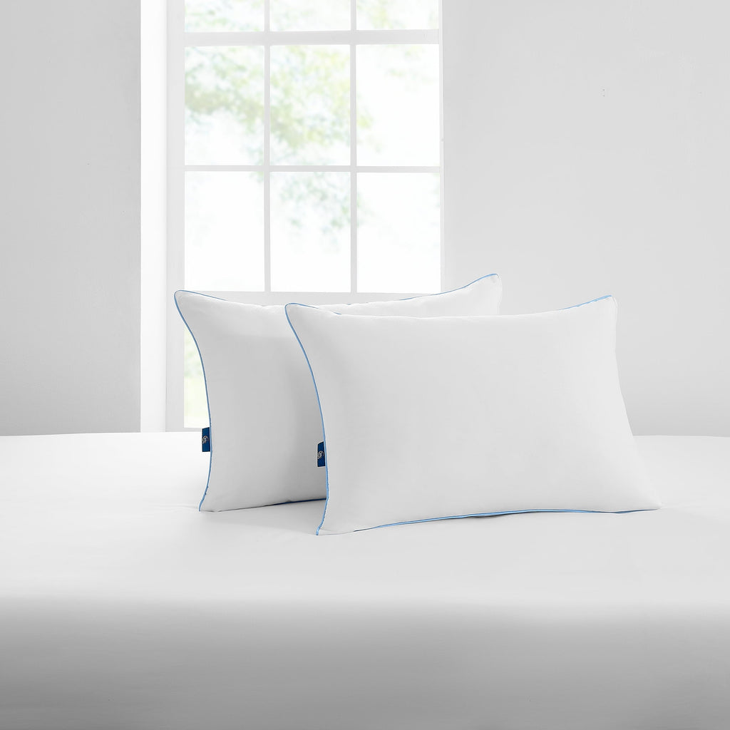 Fluffy Shredded Cool Nites Bed Pillow, Standard/Queen, 2 Pack - Ergonomic Memory Foam Pillow for Neck Pain Support Detail