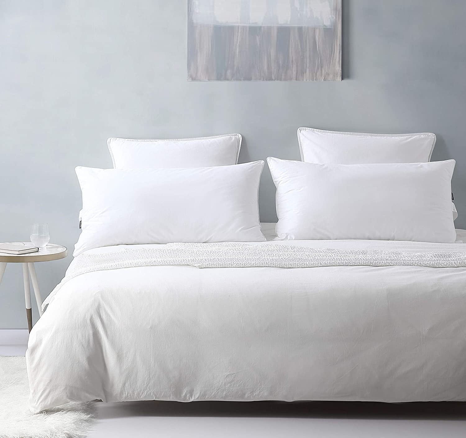 Orthopedic Support Bed Pillows King Size Pillows Set of 2, Pillows for Sleeping,Polyester Microfiber Cover,Super Soft Set of 2(... - Hotel Quality Plush Sleeping Pillows Detail