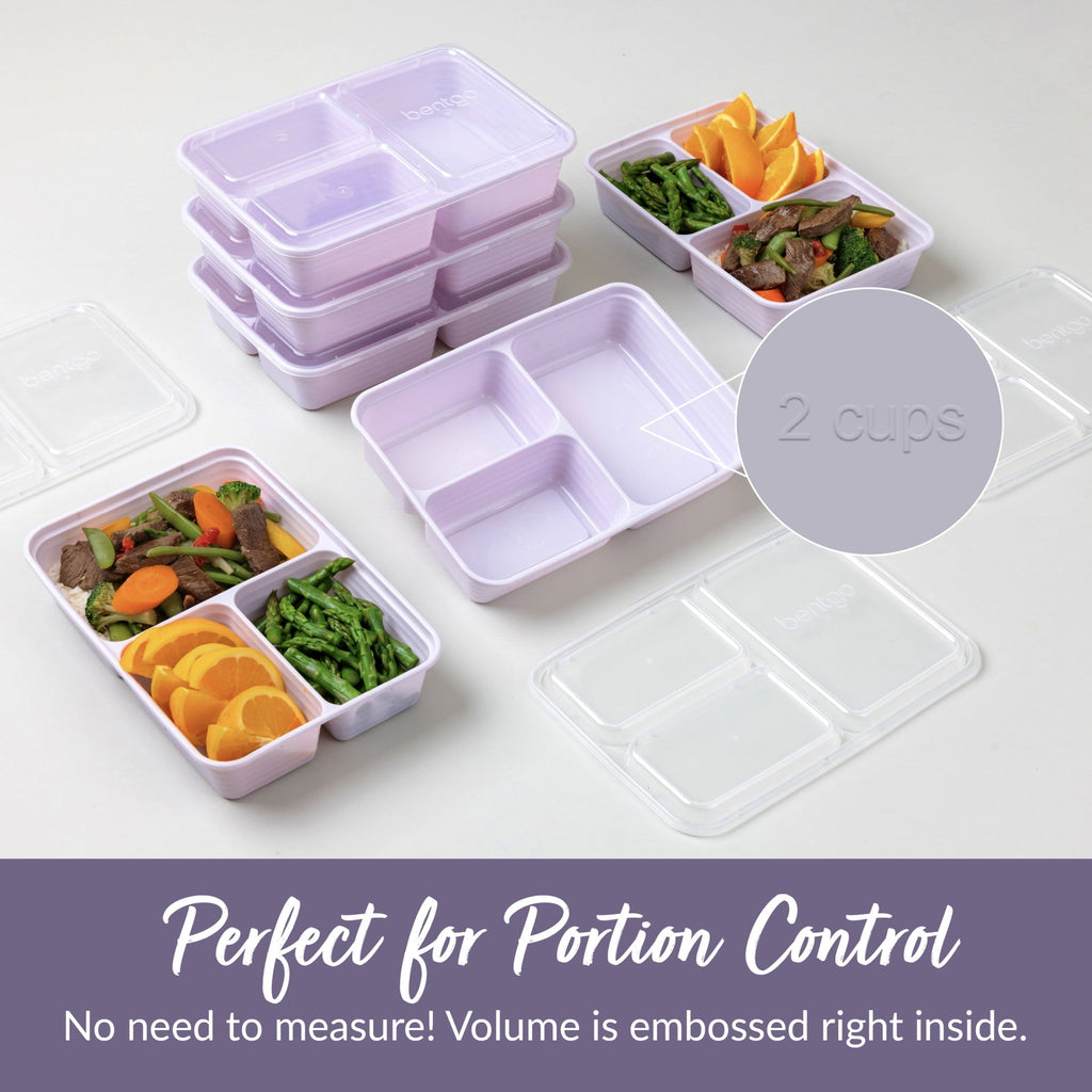 Playful Geometric 3-Compartment Meal Containers with Lids, PFAS & BPA Free Materials, Durable, Microwave, Freezer, & D... - Fun Food Fidget Cookie Squishable Toy Detail