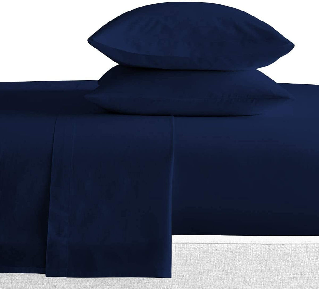 Ultra-Soft Luxury Bed Sheets Set - 800 Thread Count 100% Egyptian Cotton Sheets - 4 Piece Sheet Set Fits Mattress Upto 24 Inch D... - Cooling Hotel Quality Bedding Sheets and Pillowcases Detail