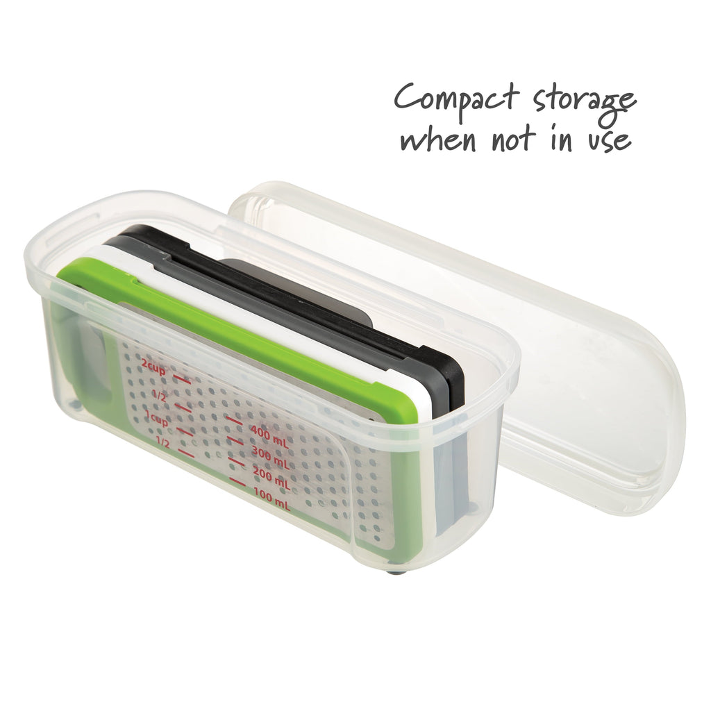 Premium Kitchen Compact Grate & Slice Set - Innovative Kitchen Helper for Modern Cooking Detail