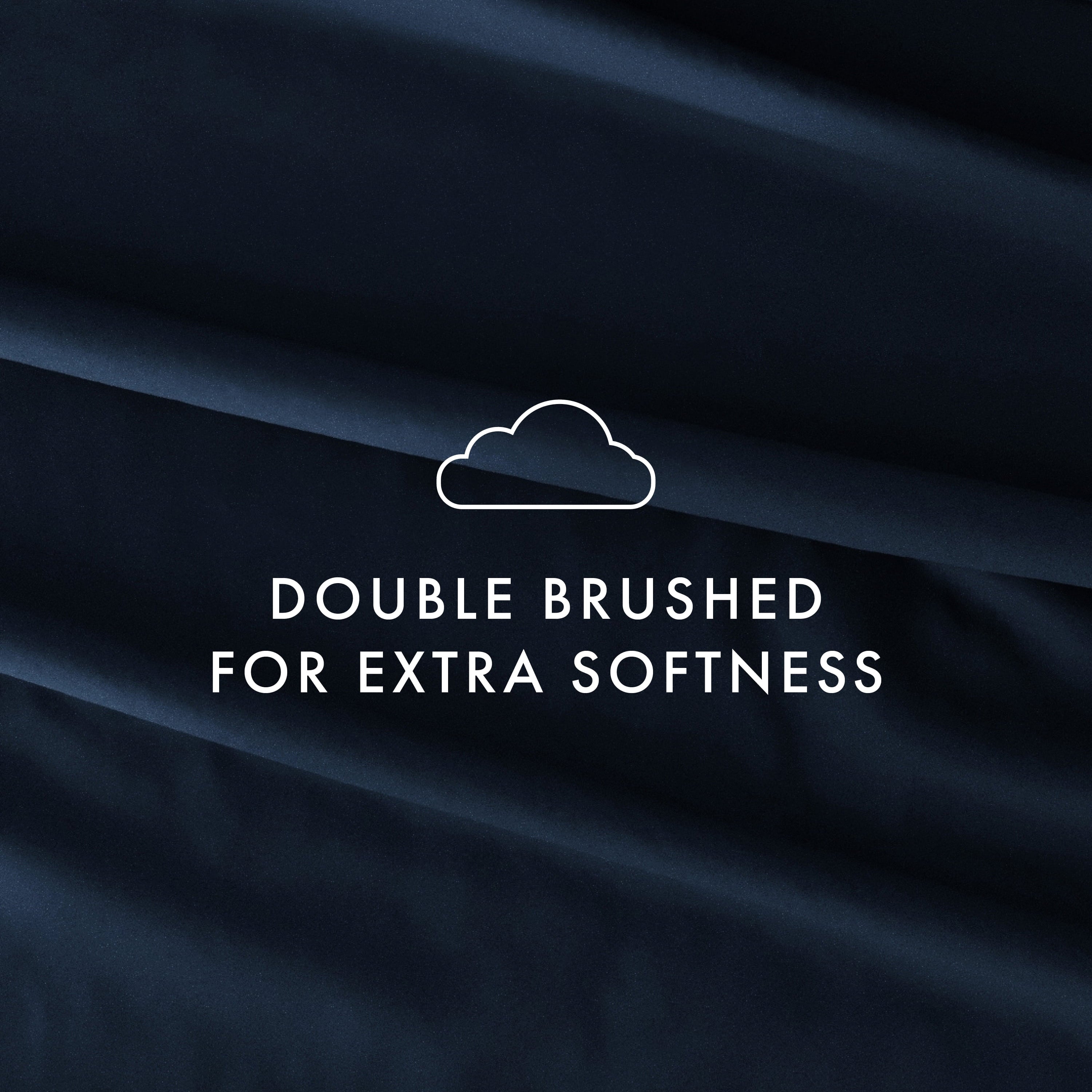 Breathable Luxury 4 Piece Solid Microfiber Bed Sheet Set, Navy, Queen - Breathable Egyptian Cotton Flat & Fitted Sheets Detail