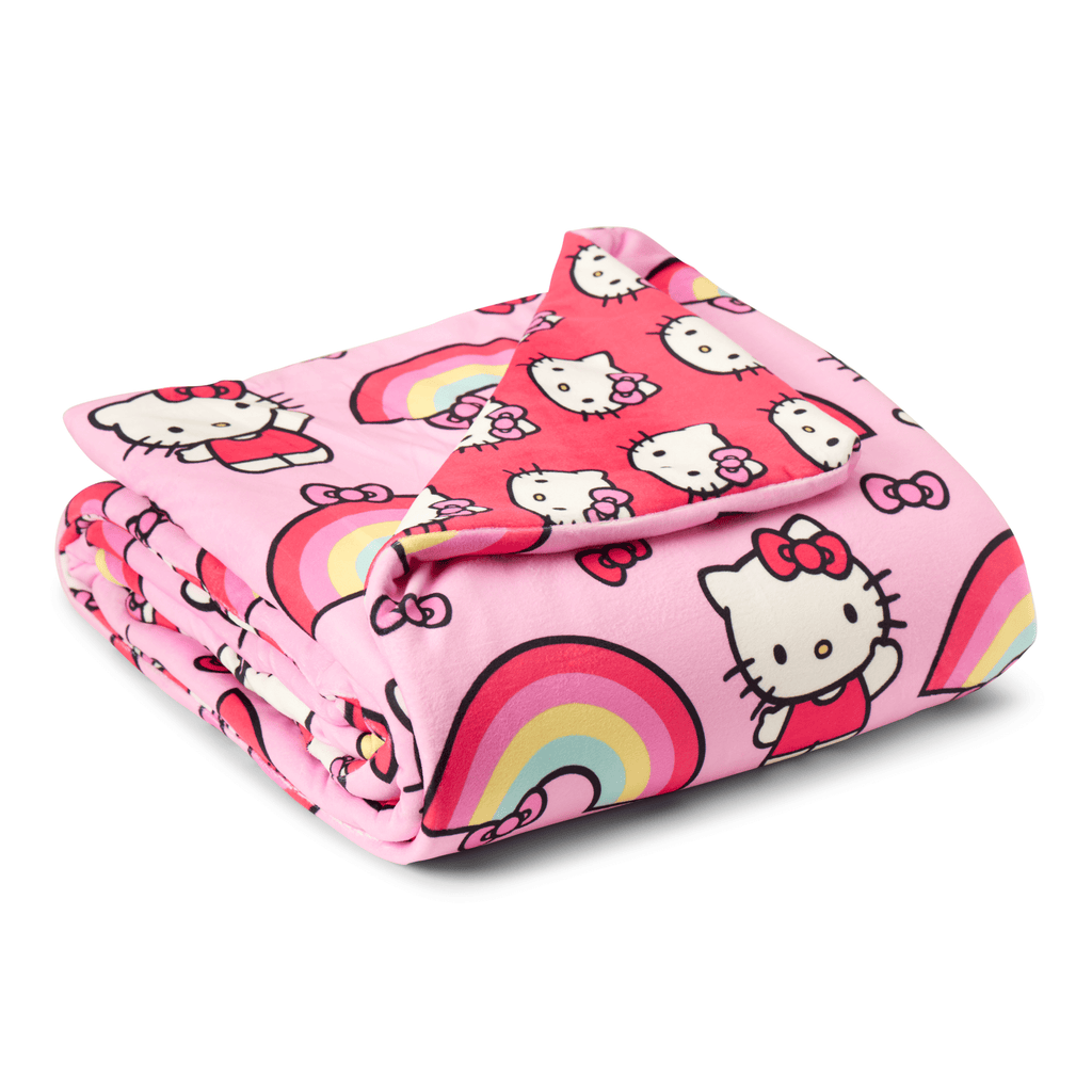 Reversible Sherpa Kids Squishy Cloud Throw Blanket, 46 x 60 inches - Super Soft Reversible Sherpa Flannel Blanket Detail