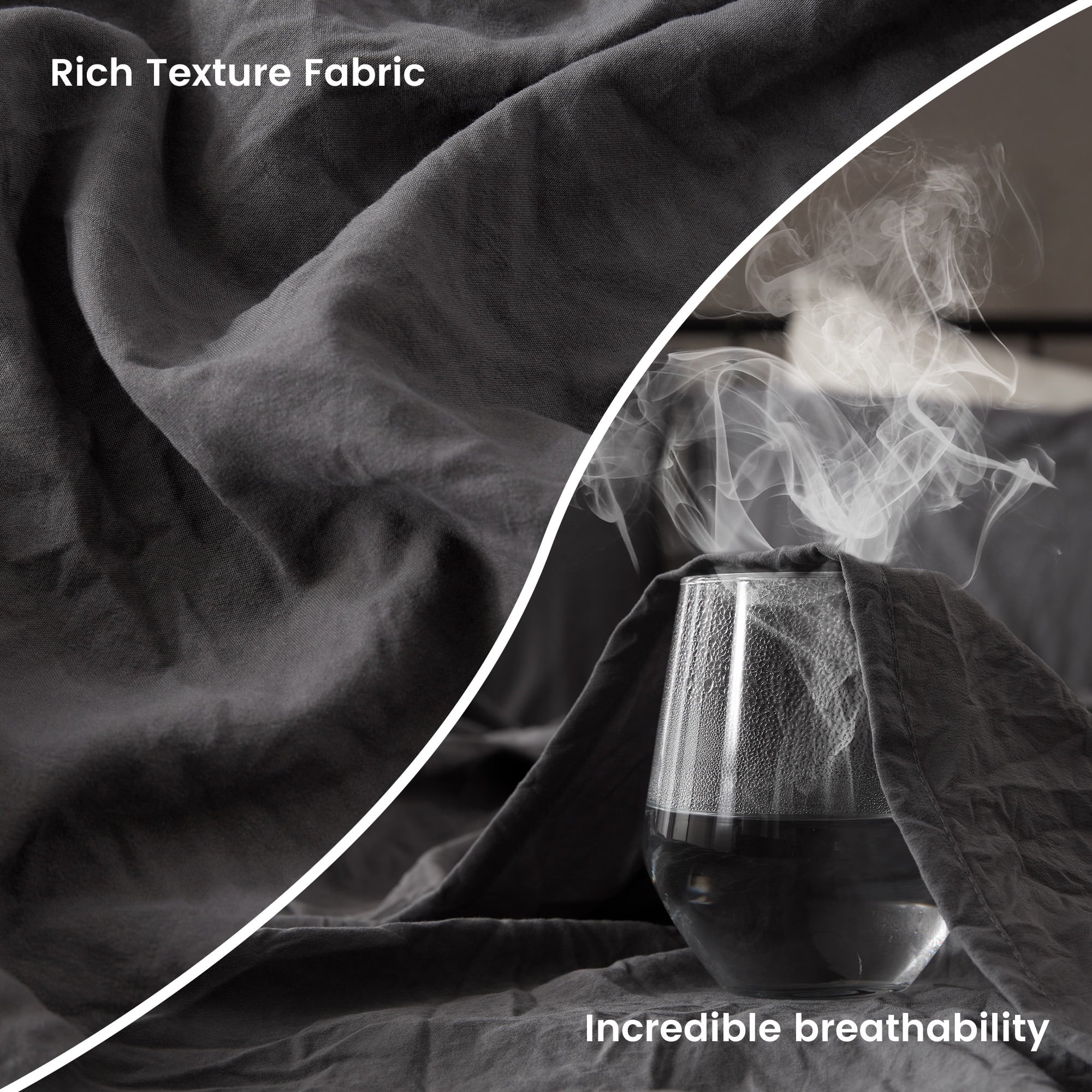Breathable Luxury Bed Sheets - Full Size Bed Sheets - Washed Microfiber - 4 Piece Hotel Luxury Bedding Sheets with Fitted Sheet, Flat S... - Luxury Bed Sheet Set with Deep Pockets Detail