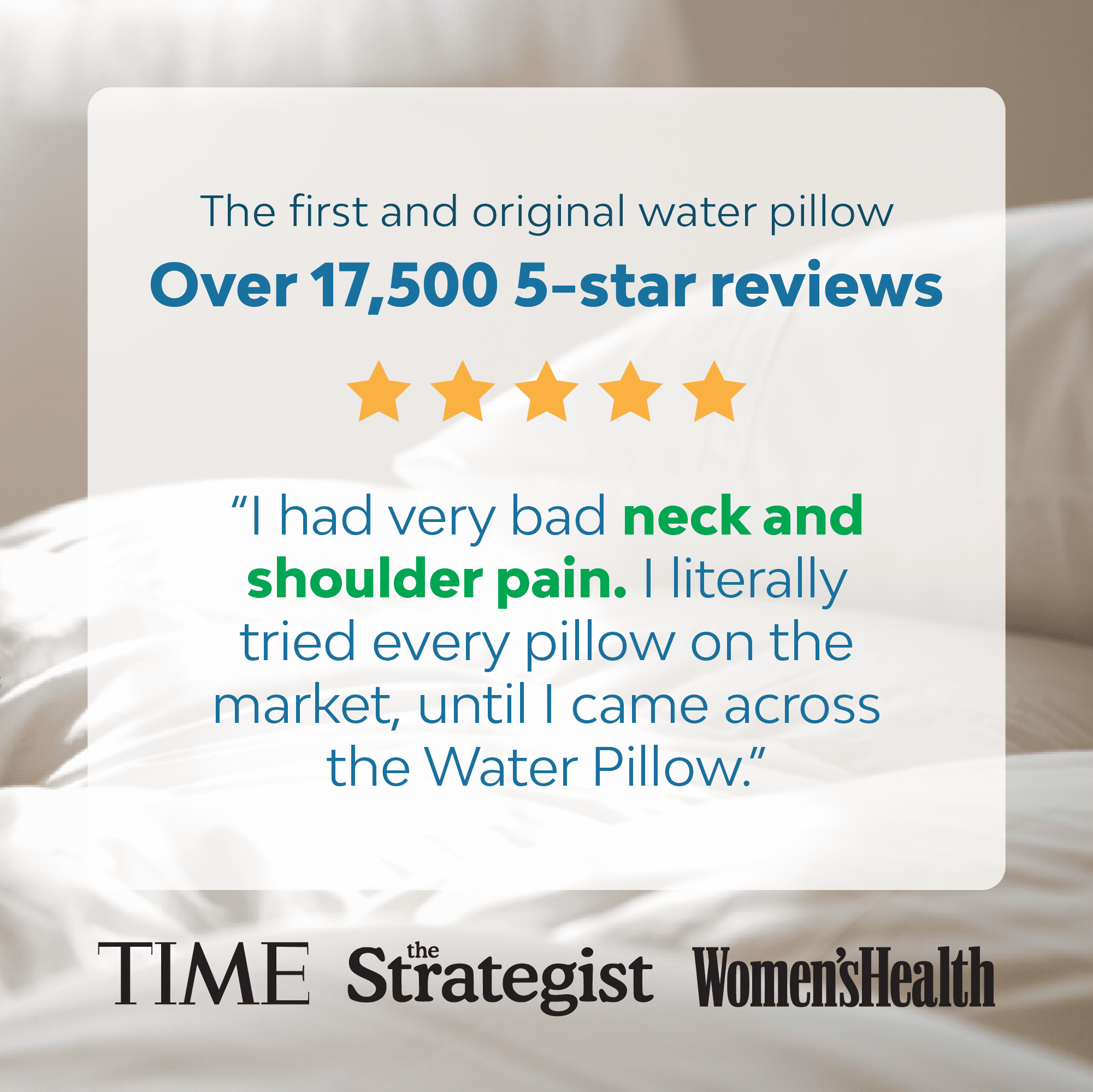 Decorative Plump Memory Foam Water Pillow - Adjustable Pillow for Neck Pain Relief, Pillow for Side, Back, and Stomach Sleepers, The O... - Ergonomic Memory Foam Pillow for Neck Pain Support Detail