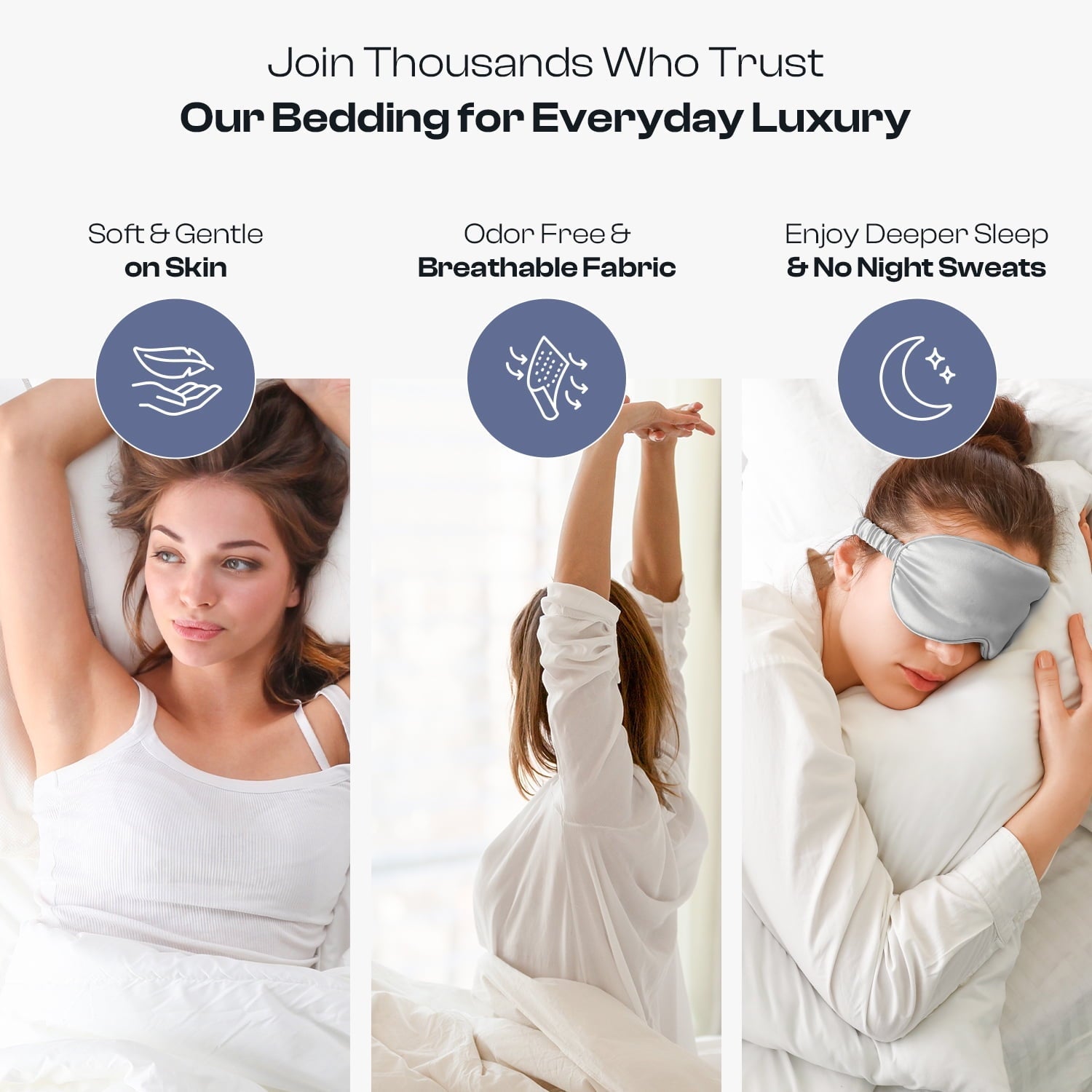 Premium Egyptian Cotton IR 3 Piece 1800 Series Deep Pocket Soft Microfiber Solid Bed Sheet Set for Kids, White Twin Size - Premium Ultra-Soft Pillowcase Pair for Sleeping Detail