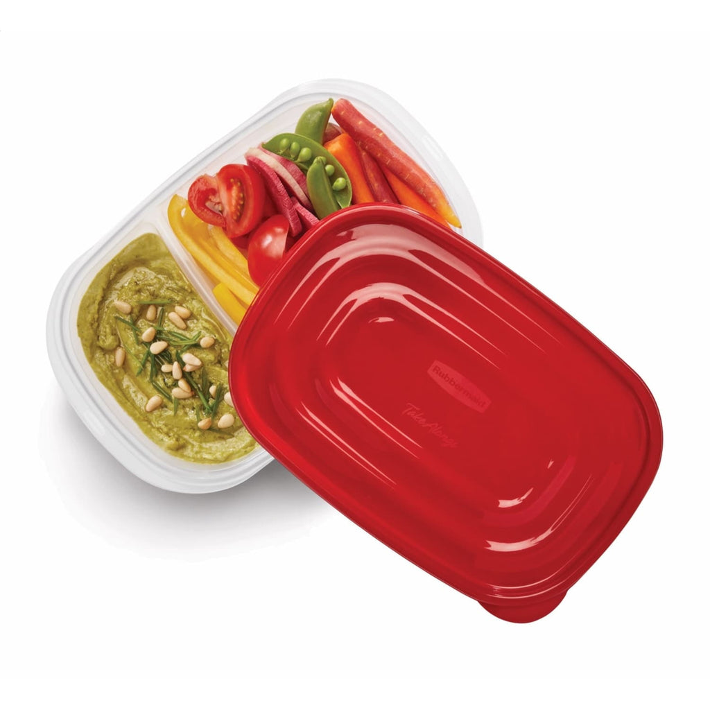 Playful Geometric alongs Divided Rectangular Food Storage Containers, 3.7 Cup, 3-Pack - Fun Food Fidget Cookie Squishable Toy Detail