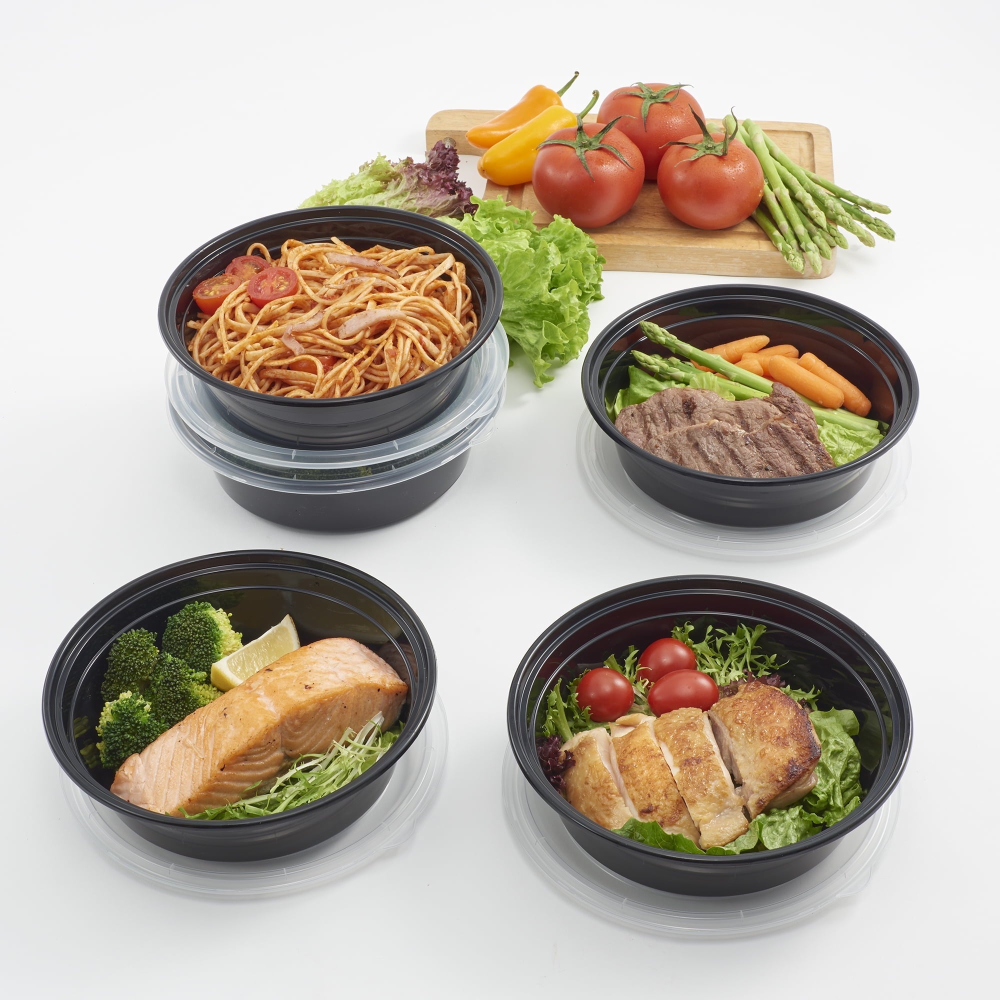 Fun Food Fidget 5-Pack Round Meal Prep Containers with Lids, 1L, BPA-Free, Microwave & Dishwasher Safe, Ideal Use for Meal ... - Fun Food Fidget Cookie Squishable Toy Detail
