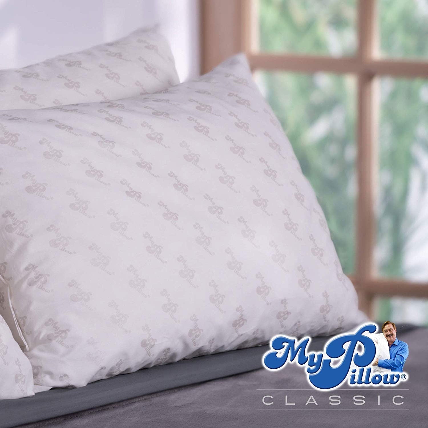 Decorative Plump Foam King Sized Bed Deep Sleep Pillow, Green Firm Fill - Orthopedic Shredded Foam Bed Pillow Set Detail