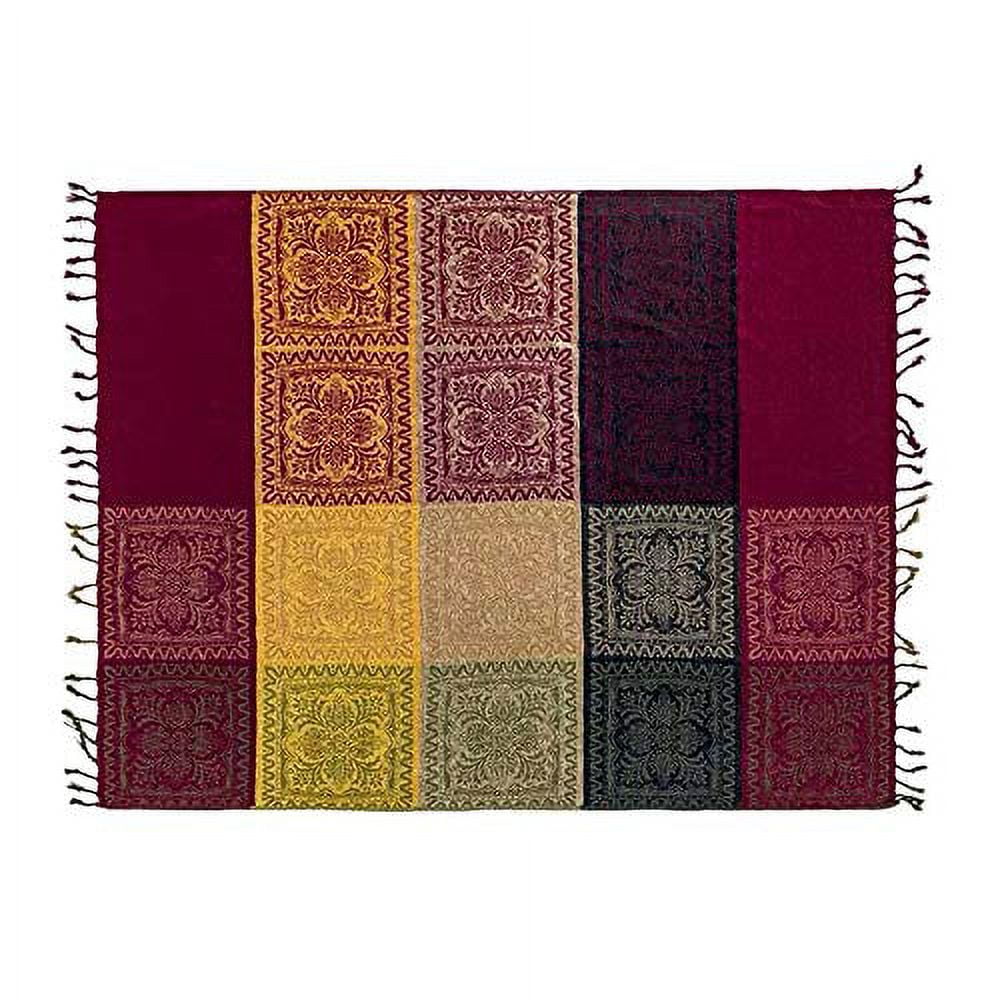 Lightweight Warm 75x60 Inch Machine Wash Boho Tribal Throws Blankets Colorful Bohemian Hippie Chenille Throw Covers Couch Furniture So... - Lightweight Plush Warm Blanket for All Seasons Detail