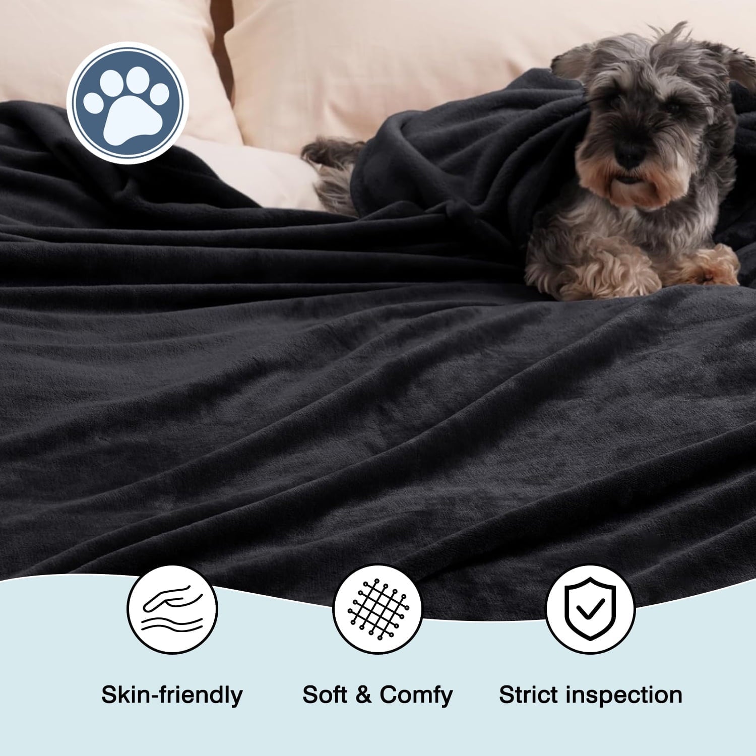 Super Soft Flannel Throw Size Blanket, Luxury Plush Cozy Fuzzy Fleece Blanket, Super Soft Warm Big Lightweight Throw Blanket All Seasons... - Cozy Fleece Throw Blanket for Couch & Bed Detail